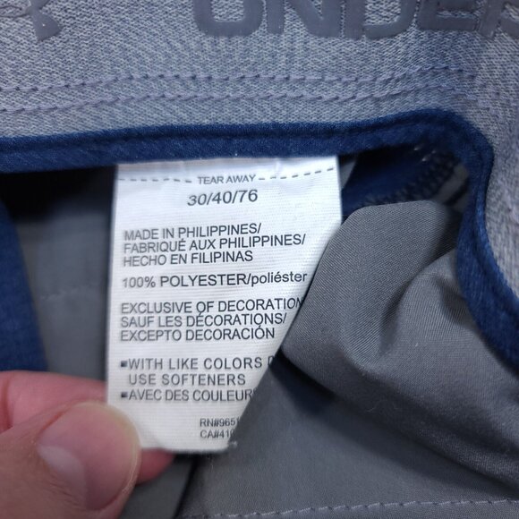 Under Armour Mens UA Match Play Vented Shorts Size 30 Blue Flat Bermuda Stretch - Picture 6 of 7